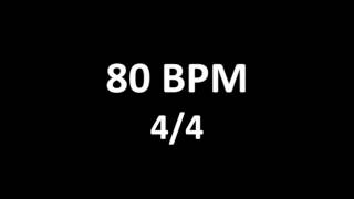 80 BPM Metronome 44 Andante [upl. by Pearline]