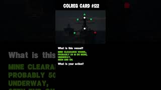 122 Colreg card Ships navigation lights and action to avoid collision [upl. by Erodroeht929]