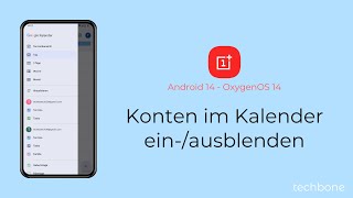 Konten im Kalender einblenden oder ausblenden  OnePlus Android 14  OxygenOS 14 [upl. by Atnom241]