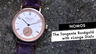 REVIEW The New Nomos Tangente Rosegold Neomatik The Return of The Lange Dial [upl. by Anitnas]