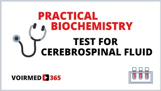 03 TEST FOR CSF  BIOCHEMISTRY PRACTICAL [upl. by Baiss]