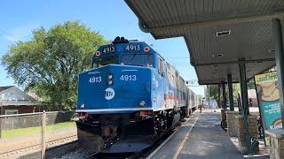 Railfanning at Radburn Fair Lawn Station  August 2023 [upl. by Ellerol]