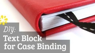 DIY Text Block  Case Bookbinding Tutorial  Sea Lemon [upl. by Solange]