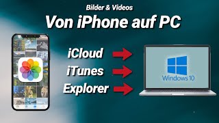 Bilder amp Videos von iPhone auf PC übertragen mit amp ohne iTunes  iCloud  Kabel 2023 [upl. by Rego]