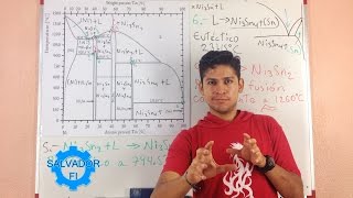 Reacciones Invariantes en Diagrama de Fases NiSn  Metalurgia  Salvador FI [upl. by Weldon140]