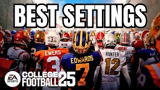 Best Visual amp Gameplay Settings College Football 25 [upl. by Onateyac584]