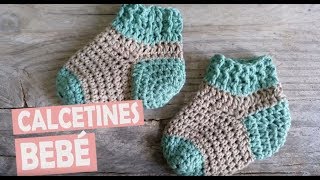 Calcetines para bebé a crochet [upl. by Babbie720]