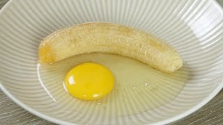 15 minutes Snacks recipe  Easy banana cake in frying pan [upl. by Kimmi113]