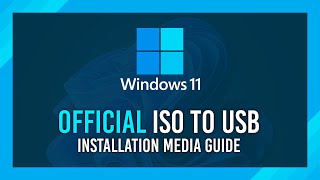 Windows 11 ISO to USB  Official ISO  NEW GUIDE [upl. by Enirac750]