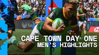 UNMISSABLE rugby in South Africa  Cape Town HSBC SVNS Day One Mens Highlights [upl. by Oninotna859]