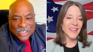 Marianne Williamson Speaks with Brian Harris Founder of Independent Black Voters [upl. by Ainaznat75]