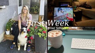 VET SCHOOL VLOG My First Week As A Veterinary Student [upl. by Carlile218]