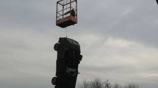 Dropping cars out of a crane [upl. by Rist]