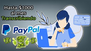 Scribie Sin Mínimo de Pago para Ganar Dinero a Paypal Gratis  Trabaja en Casa con Transcripciones [upl. by Teddy]