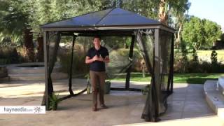 Belham Living Augusta 10 x 12 Gazebo with Polycarbonate Top  Product Review Video [upl. by Elrak152]