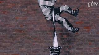 Banksy On Camera Painting Stencil On Prison Wall In Berkshire [upl. by Older161]