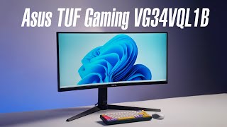 Asus TUF Gaming VG34VQL1B màn hình cong 34inch 165Hz [upl. by Aloke]