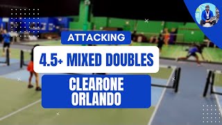 45 Mixed Doubles  Attacking Pickleball at ClearOne Sports Center Orlando [upl. by Absalom]