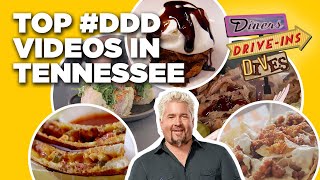 Top 5 DDD Videos in Tennessee with Guy Fieri  Diners DriveIns and Dives  Food Network [upl. by Sirtemed]