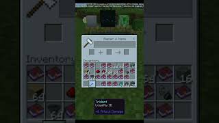 BEST TRIDENT ENCHANTMENTS minecraft shorts [upl. by Caty]