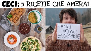 CON I CECI prepara queste 5 RICETTE CHE AMERAI  tutte facili veloci economiche  Davide Zambelli [upl. by Lovett451]