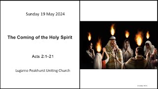 Lugarno Peakhurst Uniting Church Online Service Sunday 19th May 2024 [upl. by Enorahs]