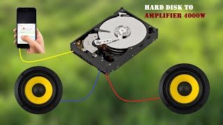 DIY Powerful Ultra Bass Amplifier Hard Disk To Amplifier 4000 watt Simple Circuit [upl. by Atiniuq816]