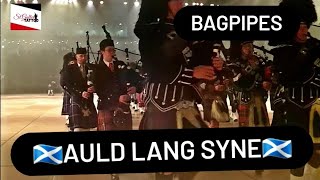 Auld Lang Syne massed bagpipes and drums live  Switzerland [upl. by Jonathon94]