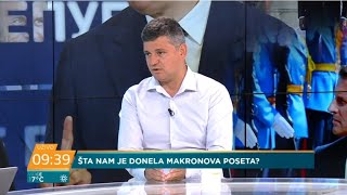 Petar Gajić Poseta Makrona poslužila je Vučiću da zamaskira krizu radi se o kupovini podrške [upl. by Ingrim]