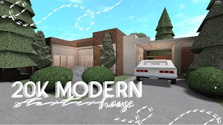 Roblox  Bloxburg 20k Modern Home  House Build [upl. by Burrow]