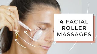 How to use a Rose Quartz Facial Roller  Exact Steps Tutorial [upl. by Nwaf]