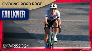 Kristen Faulkner SHOCKS in womens road race gold medal victory for Team USA  Paris Olympics [upl. by Shandy173]