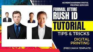 RUSH ID PALIT DAMIT FORMAL ATTIRE GAMIT ANG FREE CANVA ACCOUNT  TAGALOG TUTORIAL [upl. by Audi]