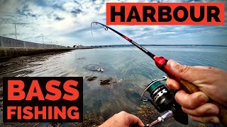 Lure Fishing For BASS In A Harbour South Coast UK [upl. by Pessa]