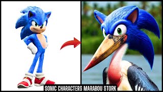 Sonic The Hedgehog All Characters as Marabou Stork [upl. by Eob447]