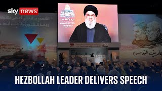 Hezbollah leader Hassan Nasrallah condemns dangerous killing of Hamas deputy leader [upl. by Trask]