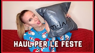 MILANOO LOOK PER LE FESTE Try on Haul  Giuxoxo [upl. by Polito]