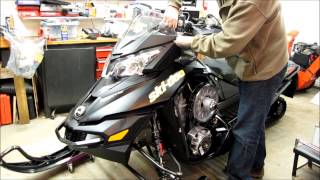 Removing hood on BRP SkiDoo XSXM [upl. by Goldman]