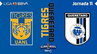 Resumen y Goles  Tigres vs Querétaro  Liga BBVA MX  Guardianes 2020  Jornada 11 [upl. by Kaspar]