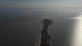 Spurn Point East Yorkshire Aerial Footage 2019 4K [upl. by Elianora]