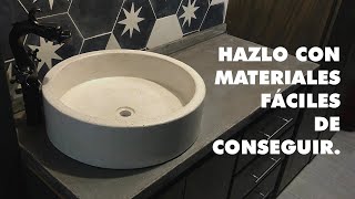 DIY Construye lavabos de concreto circulares Tutorial paso a paso [upl. by Stouffer759]