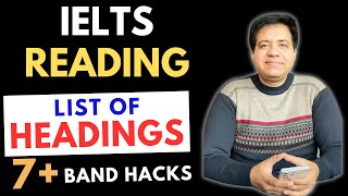 IELTS Reading  List Of Headings 7 Band Hacks By Asad Yaqub [upl. by Ignacia]