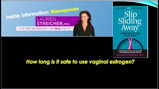 How long is it safe to use vaginal estrogen [upl. by Kcirdderf62]