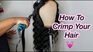 How To Crimp Your Hair Using Bed Head Wave Artist Deep Waver [upl. by Manouch654]