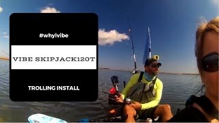 How I added a trolling motor to my Vibe kayak Skipjack 120T [upl. by Aibara]