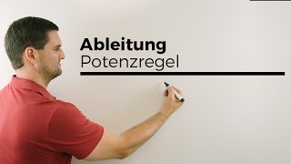 Ableitung Ableiten mit Potenzregel Grundlagen  Mathe by Daniel Jung [upl. by Scevo]