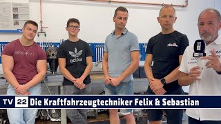 Die Kraftfahrzeugtechniker Rene Fahrleitner amp Daniel Kraus treten für Tirol 2024 an [upl. by Enayr]