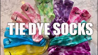 DIY Custom Nike Tie Dye Socks [upl. by Ainorev276]