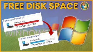 How to FREE UP Disk Space on Windows 2024 windows ityug247 [upl. by Dolan]