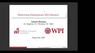 Modernizing Undergraduate SDR Education  Dissertation Defense  Dr Galahad Wernsing [upl. by Analat337]